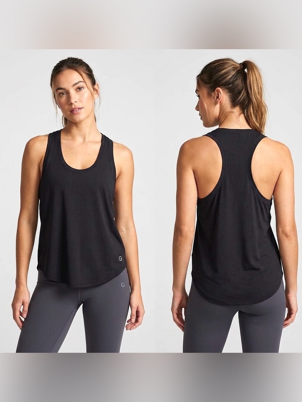 GAP FIT Black Racerback Sleeveless Women's Top